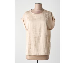vila tee-shirts et débardeurs femme de couleur beige 36