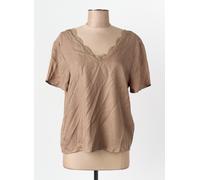 vila tee-shirts et débardeurs femme de couleur marron 36
