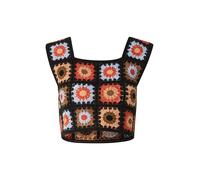 VILA Tops en tricot 'VIDEMSEY' beige / bleu clair / rouge orangé / noir, Taille L-XL