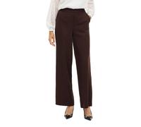 Vila Wide Pant Vivarone Hw Pantalon Large Noos, Chocolat, 42 Femmes