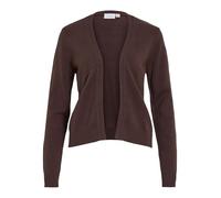 Vila Veste en Tricot VIRIL pour Femme, Courte, Ouverte, Chocolat, XL