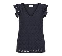 Vila Viamalina Haut à col en V C/S, Blazer Bleu Marine., M