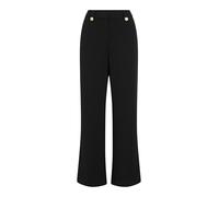 Vila Clua Wide Leg Fit Button High Waist Pants Noir M Femme