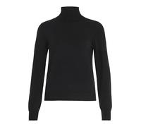 Vila VICOMFY L/S Roll-Neck Knit Top/PB, Black Beauty, M