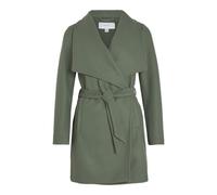 Vila Vicooley Collar Belt Coat-Noos Autres matériaux-Longueur Normale-Classique, Vert Pastel, 42 Femmes