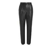 Vila Vidagmar Varone Hw Coated Pant-Noos Pantalon, Noir, 46 Femmes