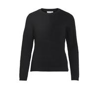 Vila Vidalo O-Cou L/S Knit Top/Su-Noos Sweater, Noir, L Femme