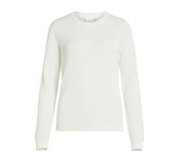 Vila Vidalo O-Cou L/S Knit Top/Su-Noos Sweater, White Alyssum, XXL Femme