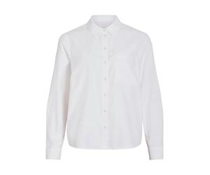 Vila Vidarma L/S Regular Shirt-Noos, Blanc éclatant, 40 Femmes