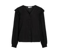 Vila Videstina V-Neck L/S Top/Pr/BF Haut à col, Black Beauty, 40 Femmes