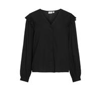 Vila Videstina V-Neck L/S Top/Pr/BF Haut à col, Black Beauty, 40 Femmes