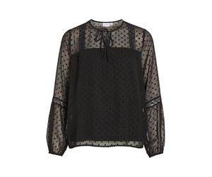 VILA Viedee L/S Top/Su-Noos Blouse Femme