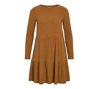 Vila Vielita L/S Short Dress Robe, Citrouille, M Femmes