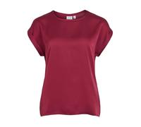 Vila Viellette S/S Satin Top-Noos, Anémone, 46 Femmes