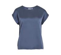 Vila Viellette S/S Satin Top - Noos, Bleu foncé, 38