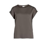 Vila Viellette S/S Satin Top-Noos, Falcon, 42 Femmes