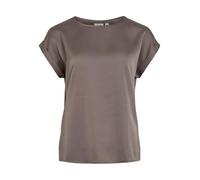 Vila Viellette S/S Satin Top-Noos, Falcon, 44 Femmes