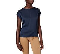 Vila Viellette S/S Satin Top/Su-Noos T-Shirt, Blazer Bleu Marine, 46 Femmes