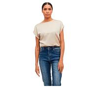 Vêtements Vila VIELLETTE S/S SATIN TOP/SU - NOOS pour Accessoires 34 Beige