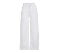 Vila Viemma Hw Wide Jeans Nus/PB, Blanc/Denim, 40W / 30L Femmes