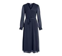 Vila Vifalia Noos/DC Robe midi à col en V L/S, Blazer Bleu Marine., 38