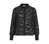 Vila Viflema New L/S Shirt-Noos Blouse, Black Beauty, 42 Femmes