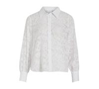 Vila Viflema New L/S Shirt-Noos Blouse, Blanc éclatant, 36 Femmes