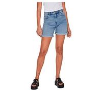 Vila Vijo Hw LBD Shorts/Su-Noos, Bleu Jeans Clair, 38 Femme