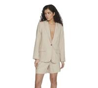 Vila Vijolanda L/S Noos Blazer pour Femme, Beige, 44