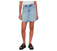 Vila Kaja Jaf Lbd Denim Skirt Bleu 40 Femme