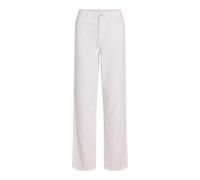 Vila Vikelly Hw Straight Jeans White-018 Droit 018, Blanc/Denim, 40 Femmes