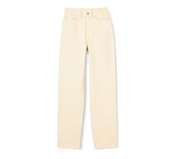 Vila Vikelly Jaf Hw Droit Jean, Ecru, W36 Femme
