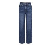 Vila Vikelly Jaf Hw Straight Jeans-Noos, Denim Bleu Moyen/détail : délavé Mbd010, 40W x 30L Femmes