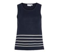 Vila Vikippa Haut tricoté à col Rond S/L, Blazer Bleu Marine., M