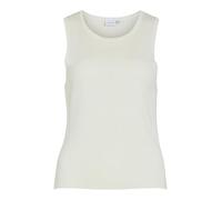 Vila O-Neck S/L Knit Top Vikippa Haut tricoté à col Rond S/L, Cloud Dancer, M Femmes