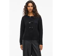 VILA VILA Black Bow Knit Cardigan