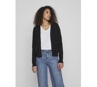 VILA VILA Black Long Sleeve Cropped Lightweight Cardigan