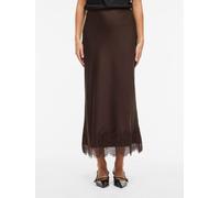 VILA VILA Brown High Waist Ankle Lace Skirt Brown EU 38 (UK 10)