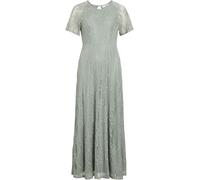 VILA VILA Green Short Sleeve Lace Maxi Dress Green EU 42 (UK 14)