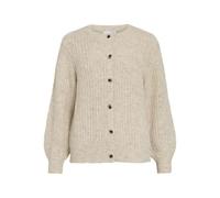 Vila Vilampe mpe O-Neck L/S Knit Cardigan Noos, Super Light Natural Melan, M Femme