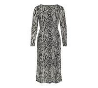 Vila Vilarine Boat Neck Dress Rine Nala Robe midi à col Bateau L/S, Black Beauty, S Femmes