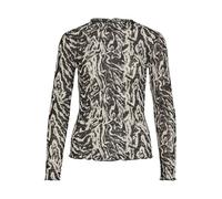 Vila Vilarine Funnelneck Top Rine Nala Haut à col Tunnel L/S, Black Beauty, M Femmes