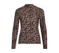 Vila Vileoa L/S Rollneck Top-Noos T-Shirt Manches Longues, Nomad/AOP : léo, XXL Femmes