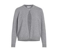 Vila Vililo L/S O-Neck Knit Cardigan/PB, Mélange de Gris Moyen, S Femme