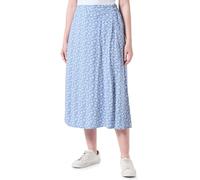Vila Vilise H/W Midi Skirt/R Jupe, Bleu Coronet/AOP : nua Eggnog, 44 Femmes