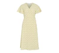 VILA Robe d’été 'VILOVIE' jaune clair / gris clair / olive, Taille 36
