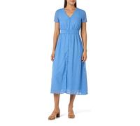 Vila Vimichelle S/S Robe midi à col en V, Bleu Coronet, 46 Femme