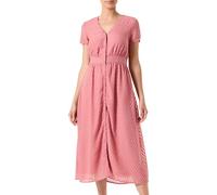Vila Vimichelle S/S Robe midi à col en V, Rose Vieilli, 36 Femme