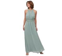 Vila VIMILINA Maxi SU-Noos Dress, Green Milieu/Détails : élastique, Taille 34, Vert Milieu/détail : élastique, 36