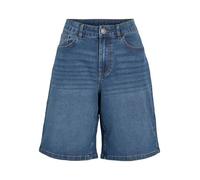 Vila Vinus RW Bermuda Shorts/Vol, Denim Bleu médium, 38 Femme